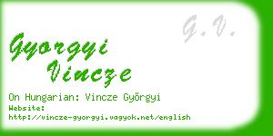 gyorgyi vincze business card