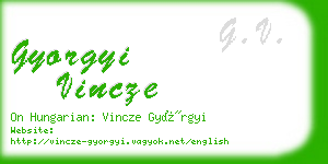 gyorgyi vincze business card